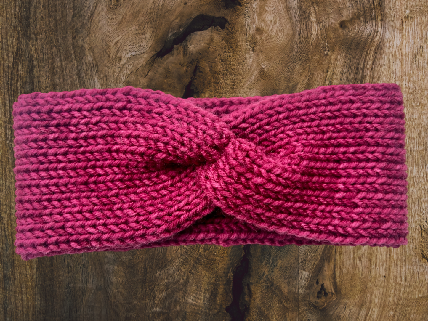 Maroon Knit Ear Warmer