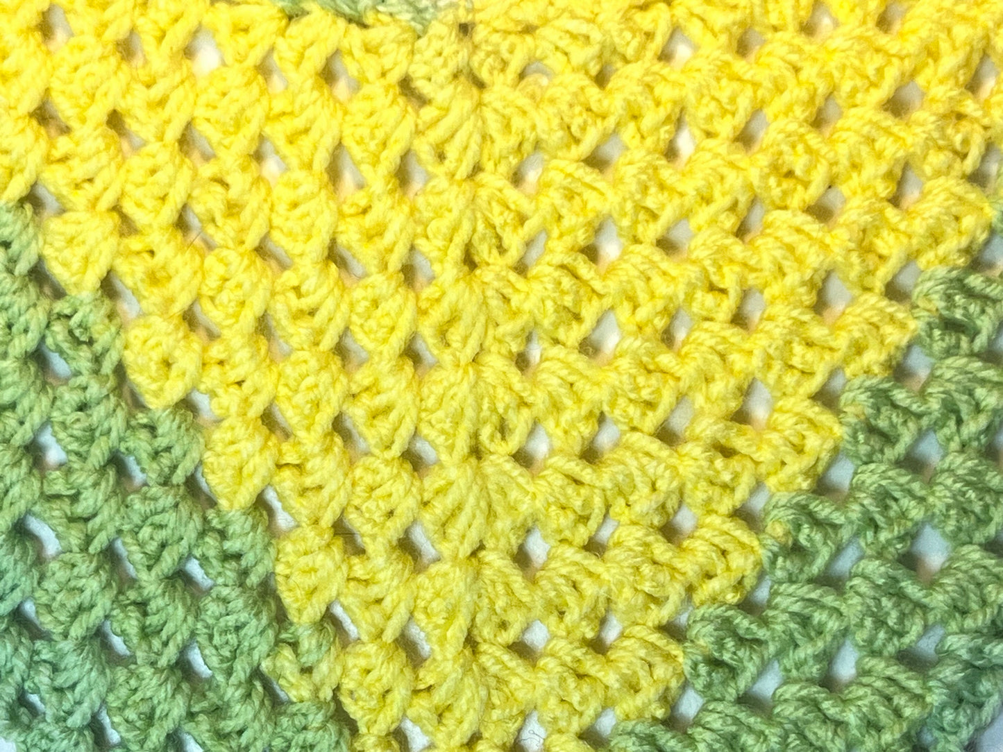 Lemon Lime Crochet Bandana
