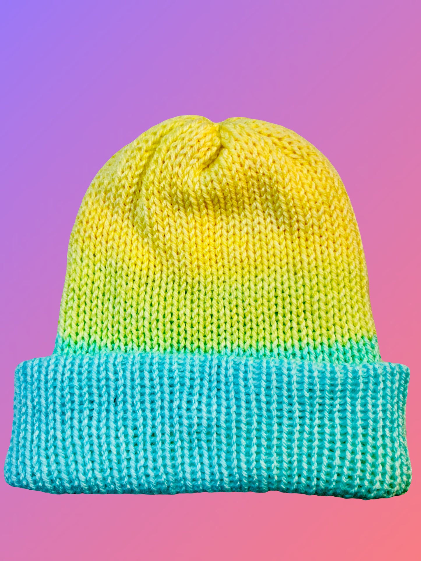 Springtime Reversible Knit Beanie