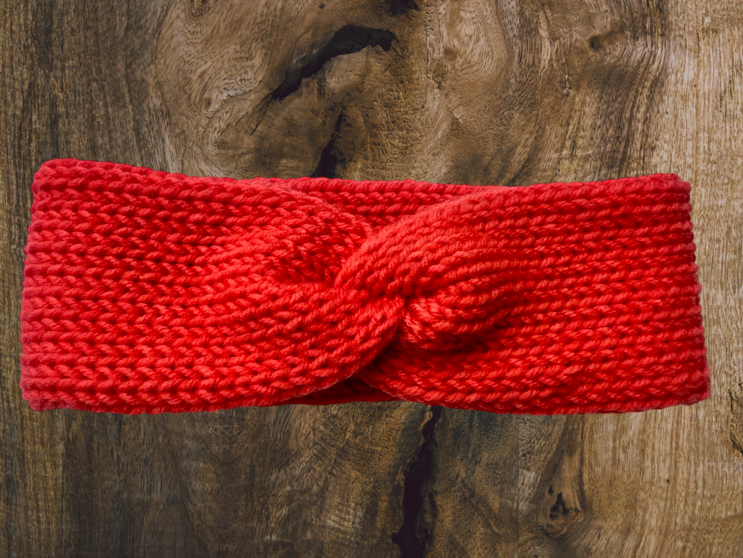 Blood Orange Knit Ear Warmer