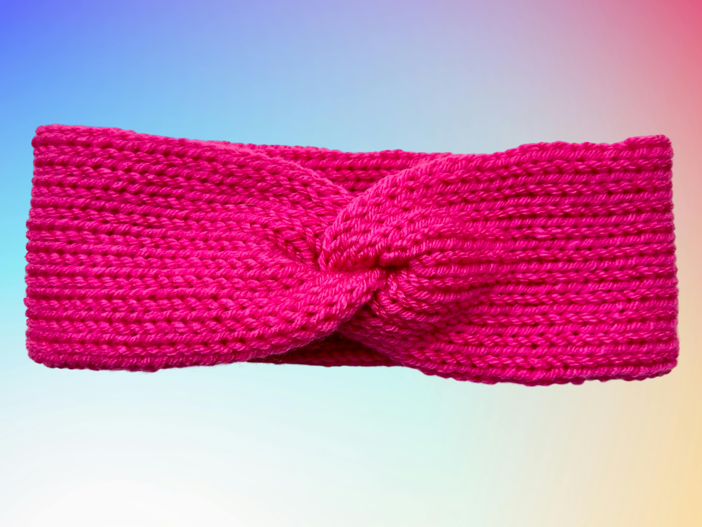 Hot Pink Knit Ear Warmer