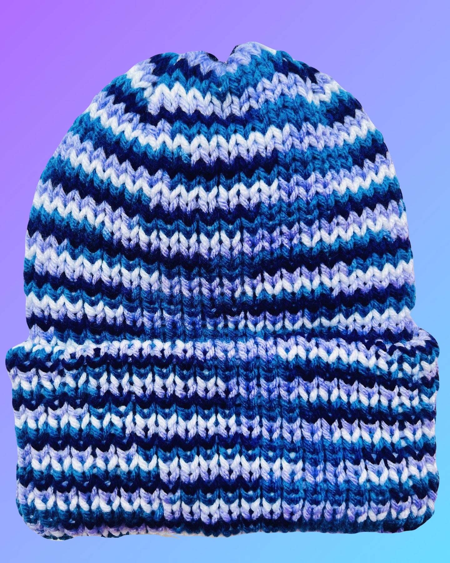 Blueberry Reversible Knit Beanie