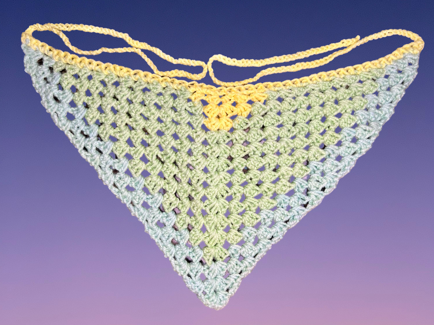 Pastel Crochet Bandana