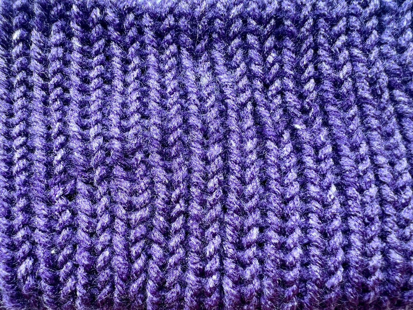 Mixed Purples Reversible Knit Beanie