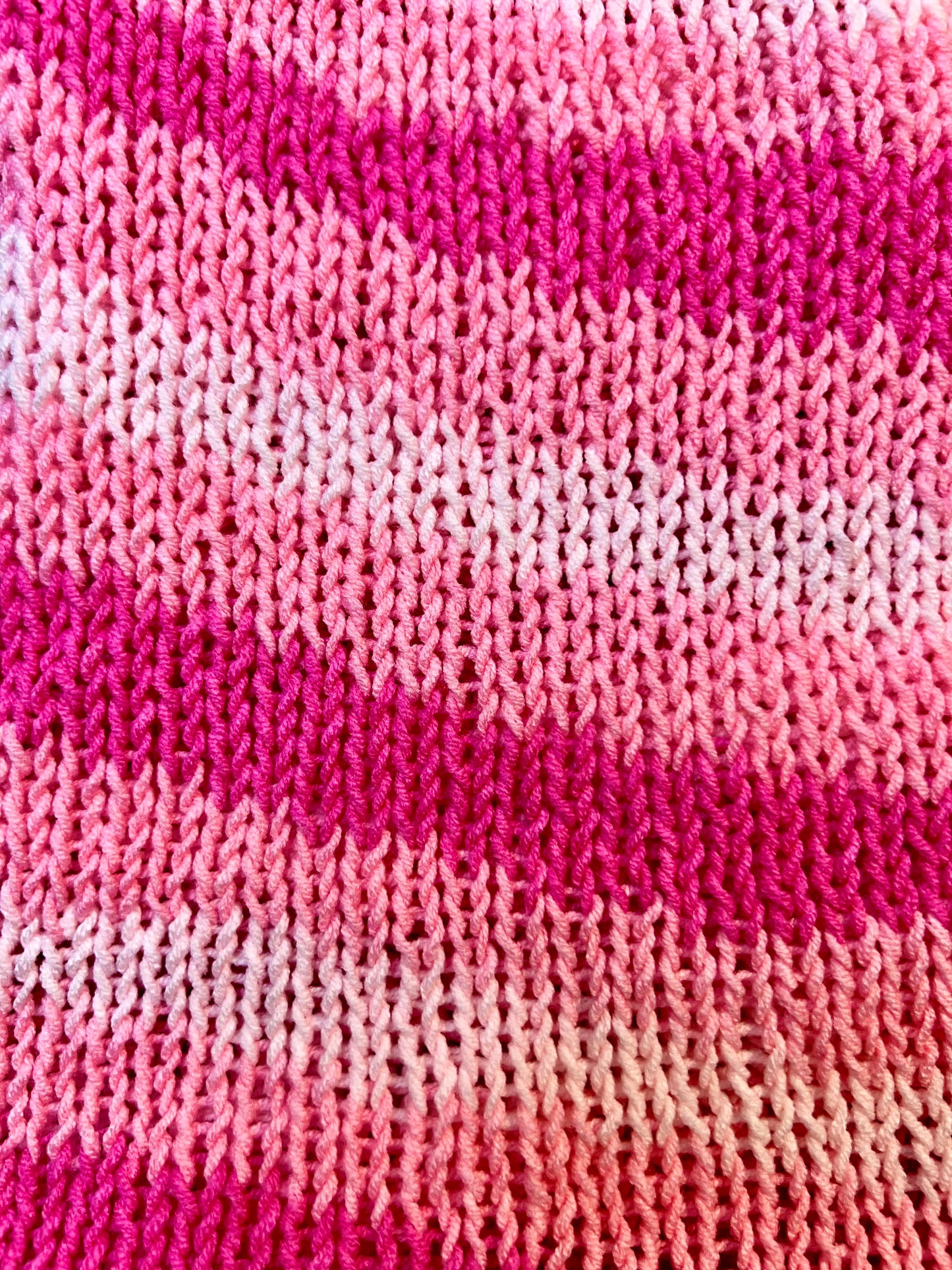 Pink Swirl Reversible Knit Beanie