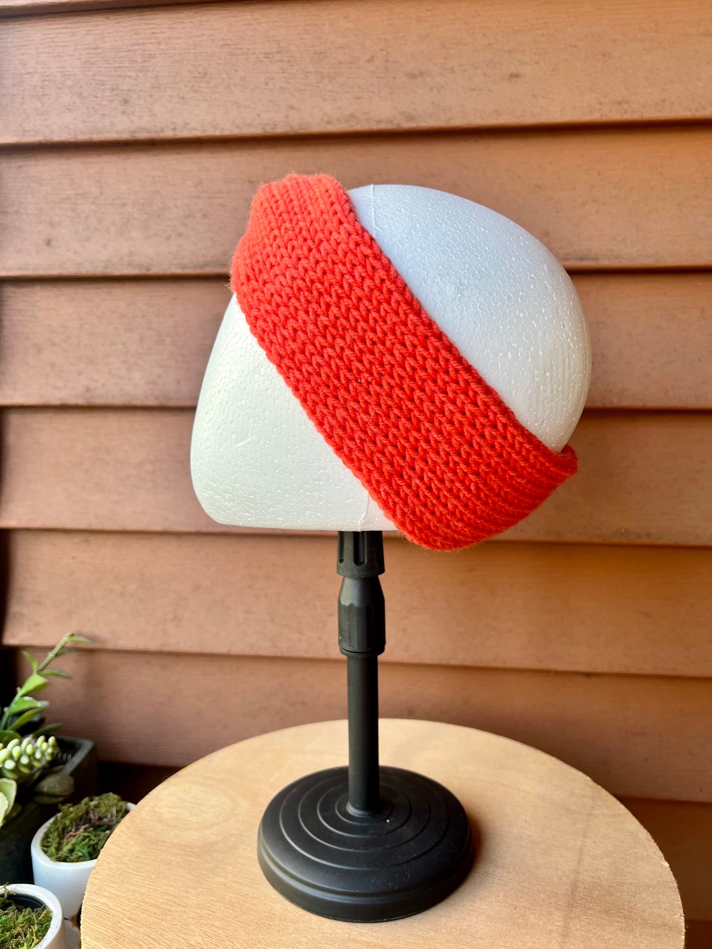 Blood Orange Knit Ear Warmer