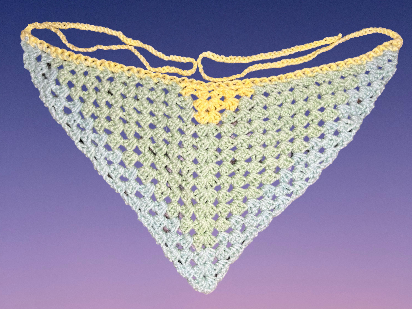 Pastel Crochet Bandana