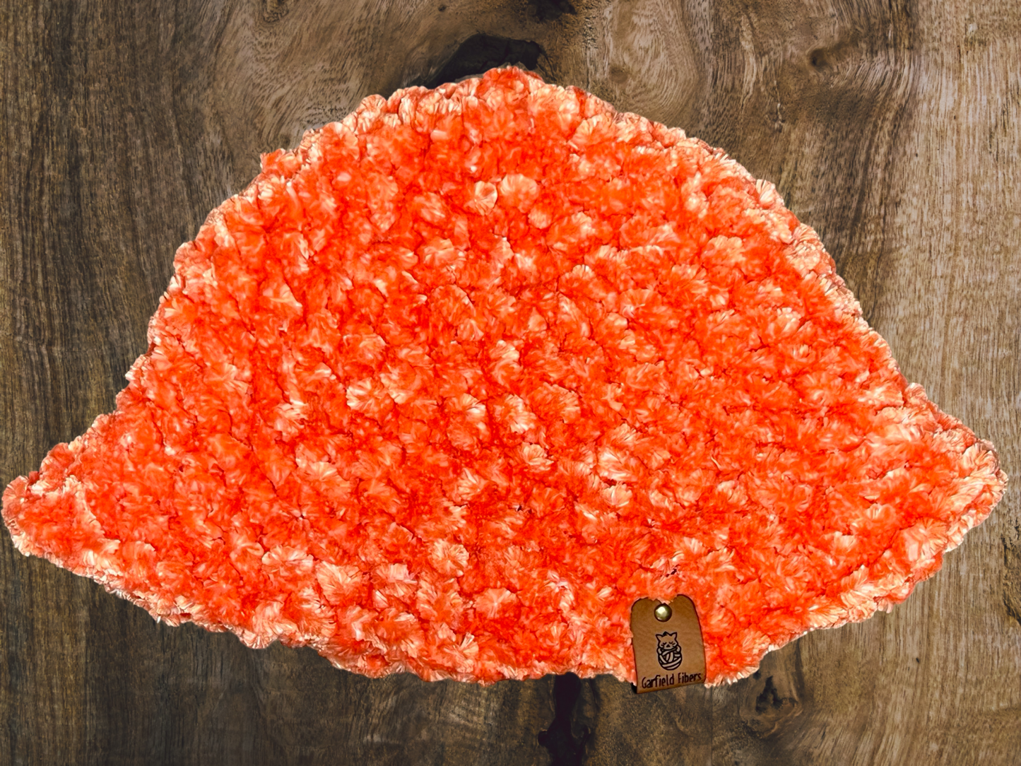 Coral Crochet Bucket Hat