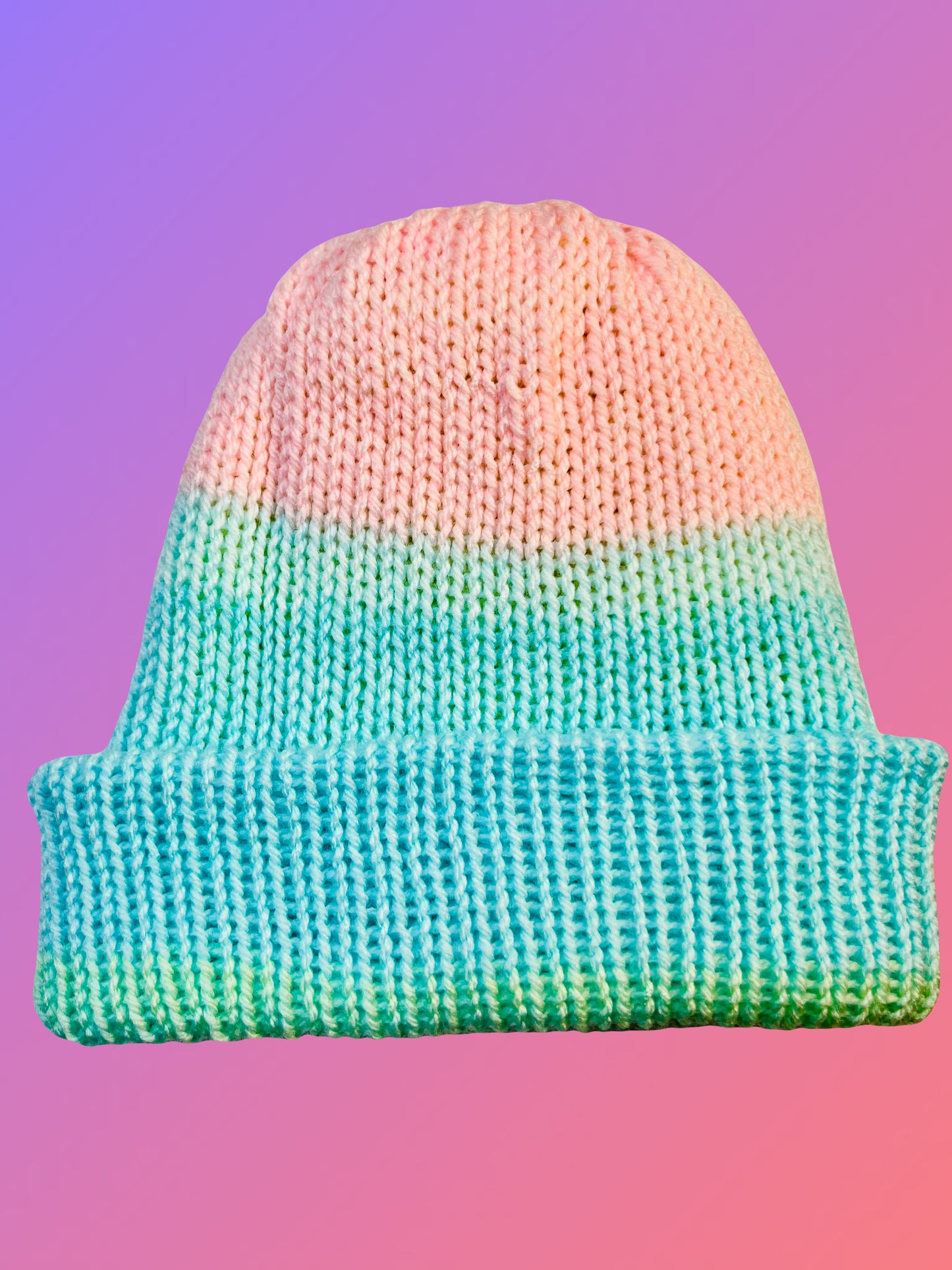 Springtime Reversible Knit Beanie