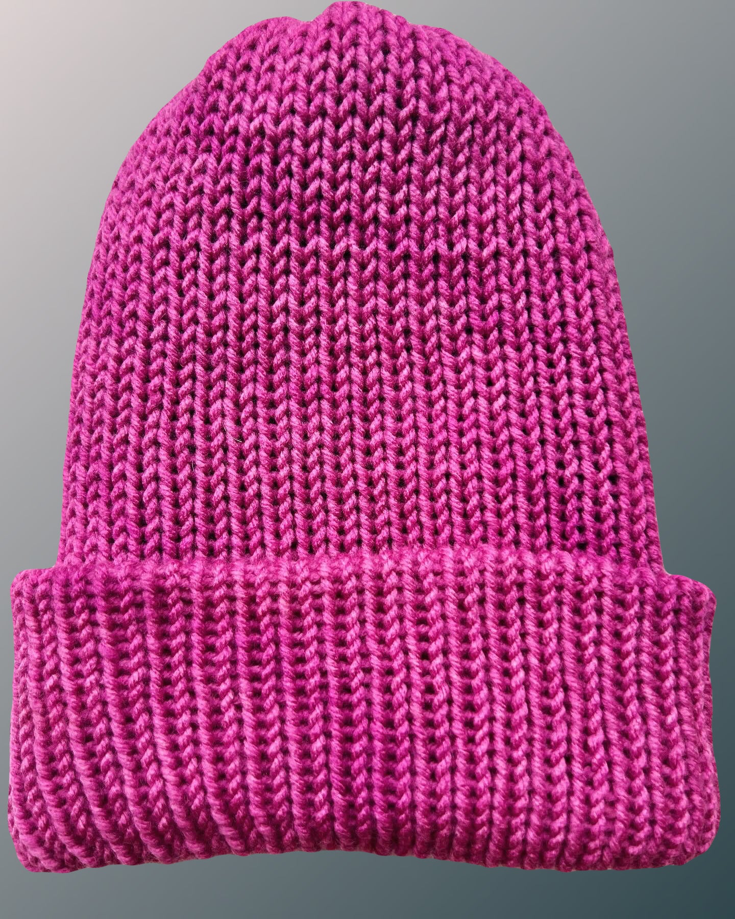 Pink and Black Reversible Knit Beanie