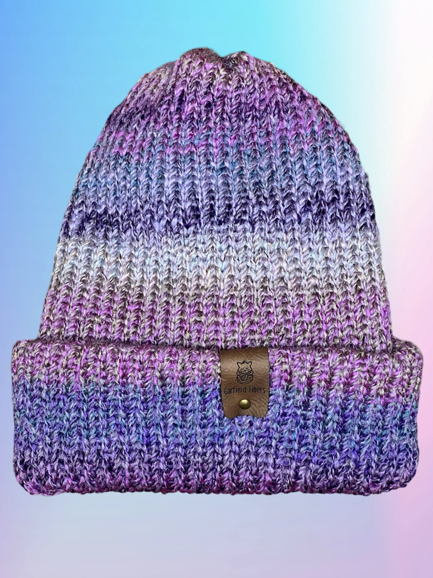 Amethyst Reversible Knit Beanie