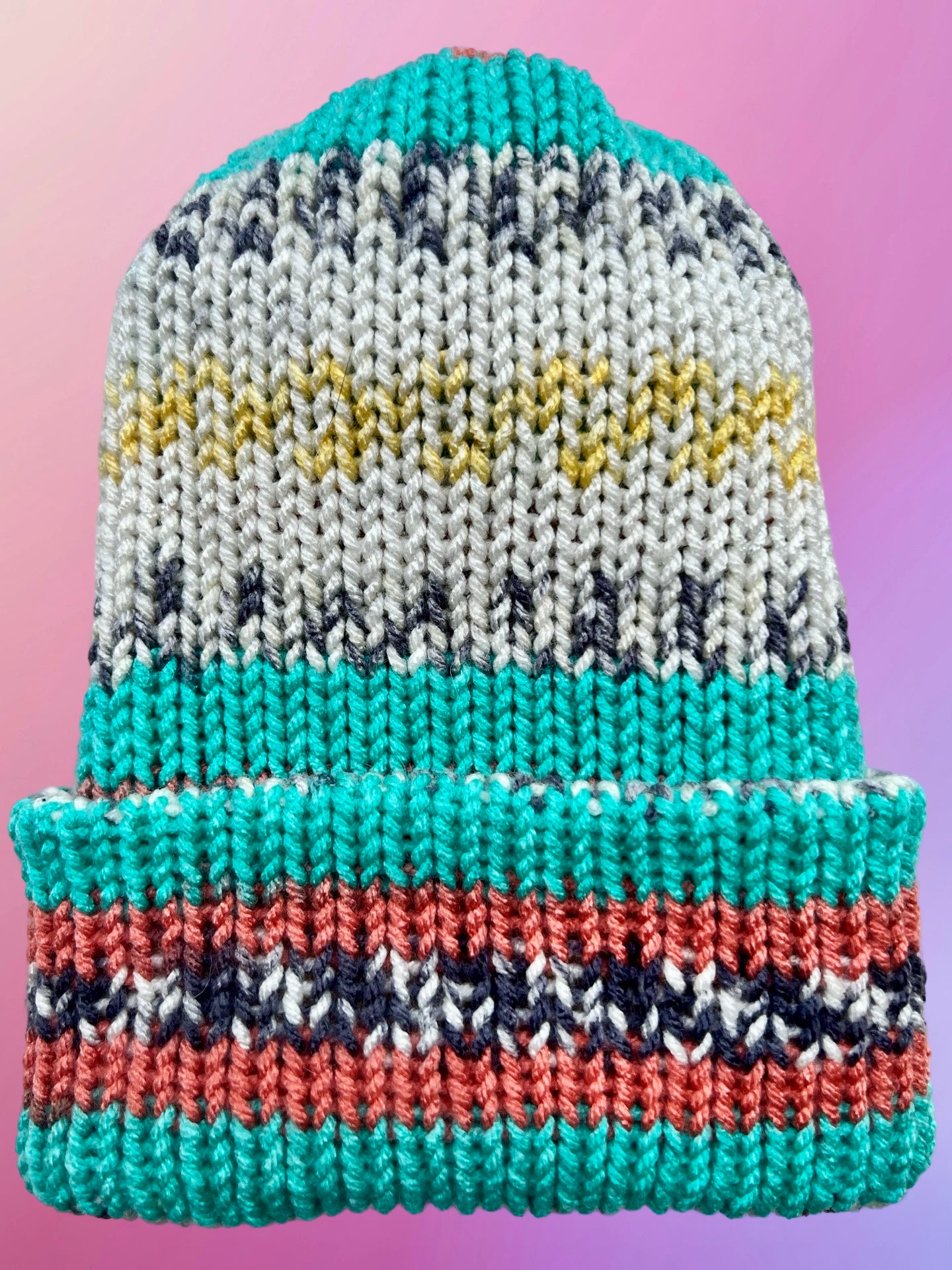 Painted Canyon Reversible Knit Beanie