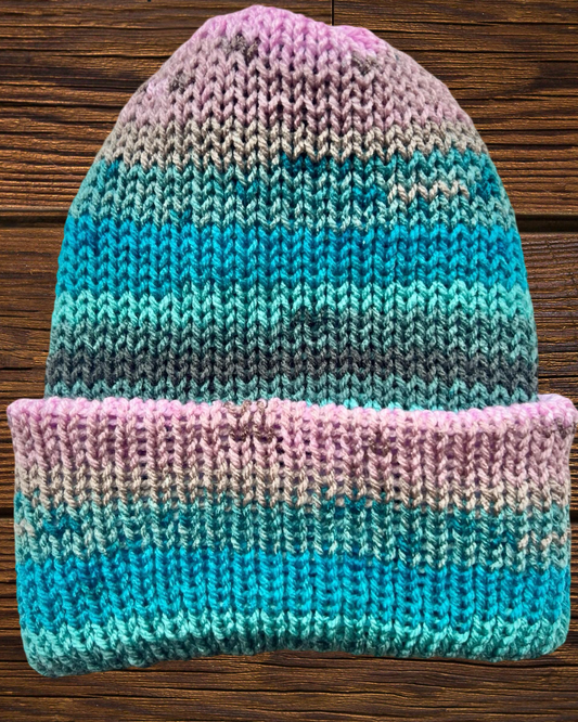 Saltwater Taffy Reversible Knit Beanie
