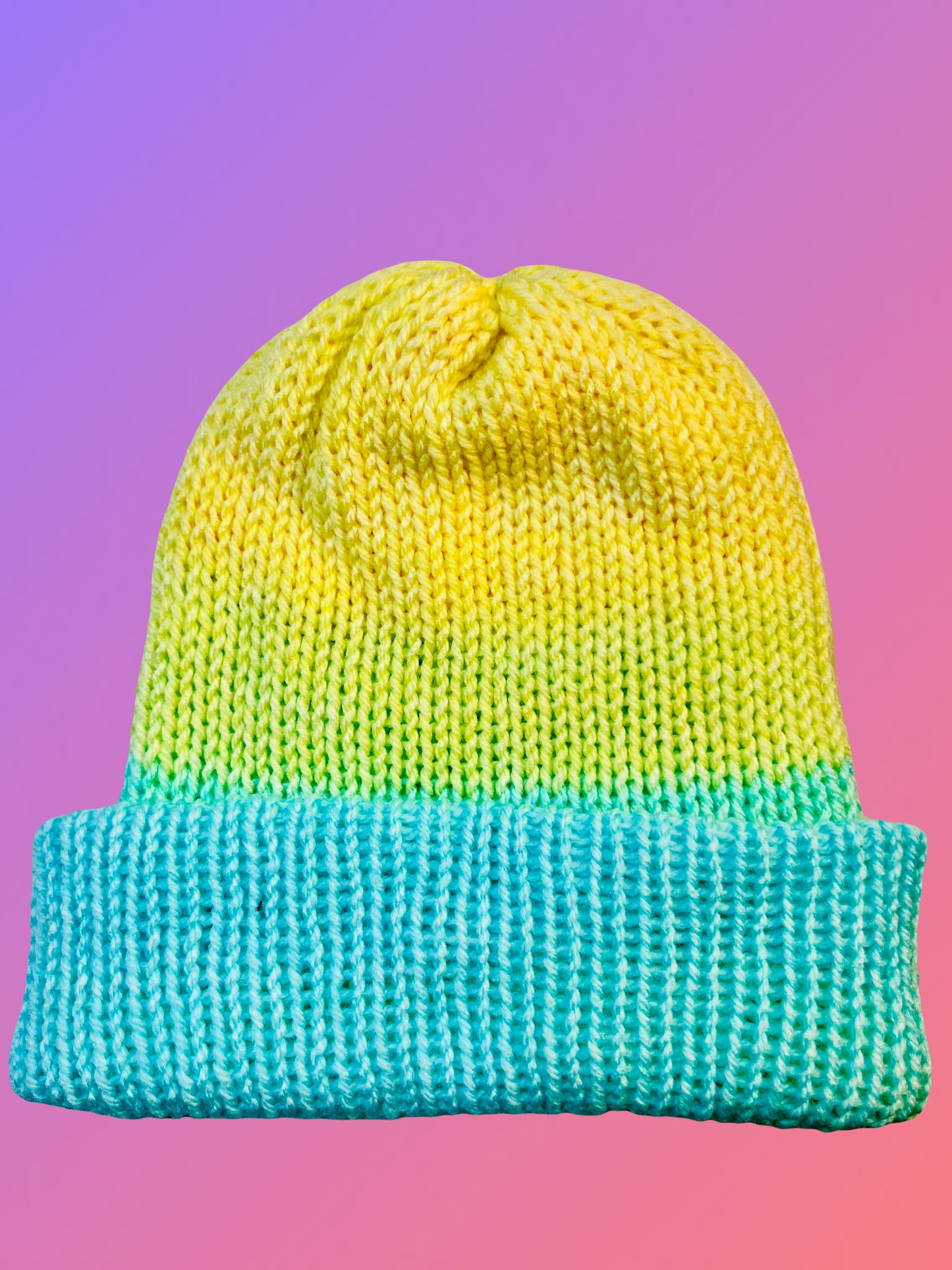 Springtime Reversible Knit Beanie