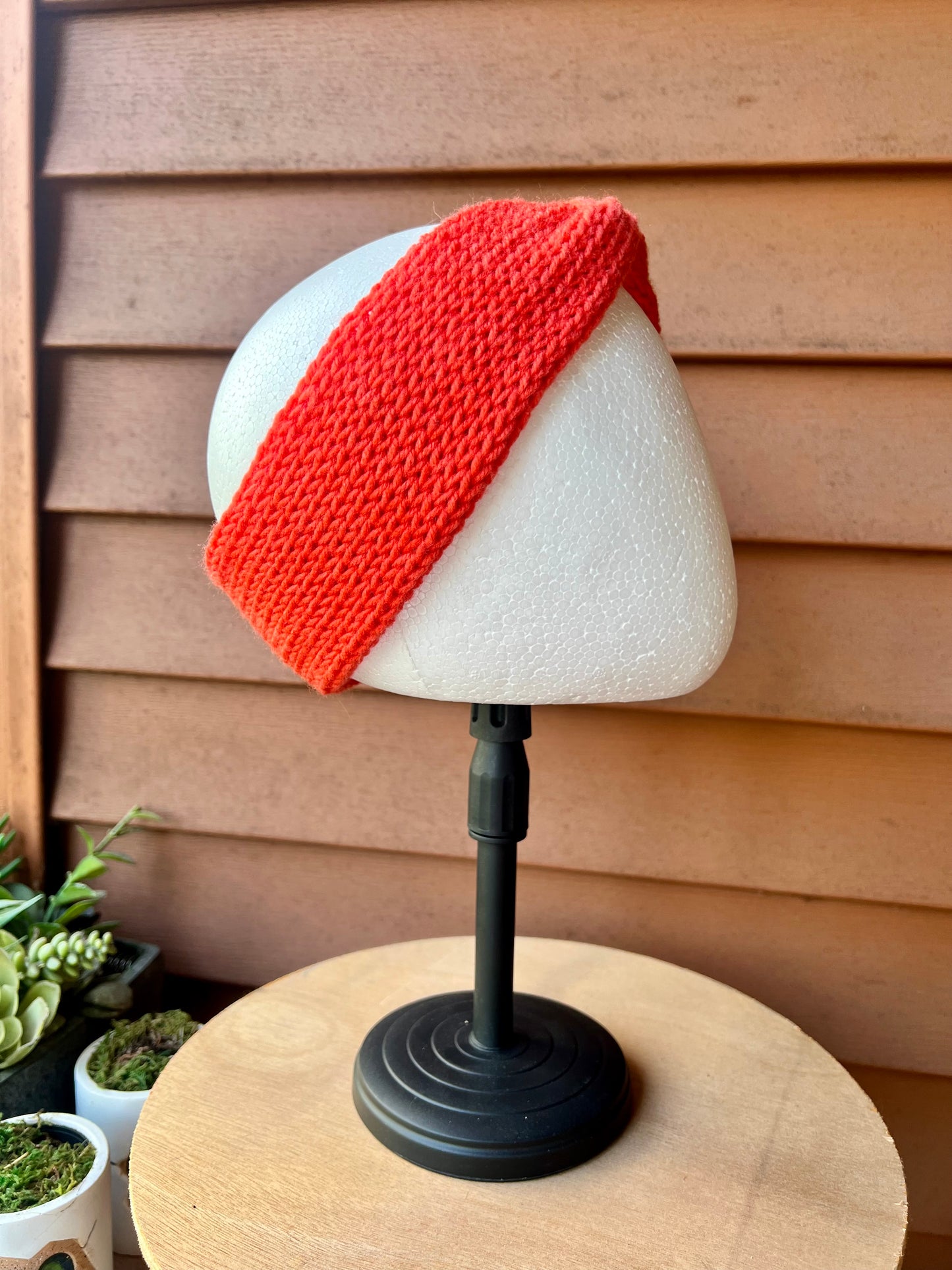 Blood Orange Knit Ear Warmer