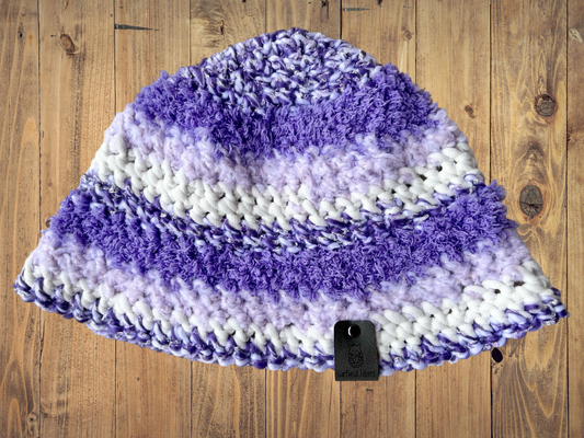 Orchid Crochet Bucket Hat