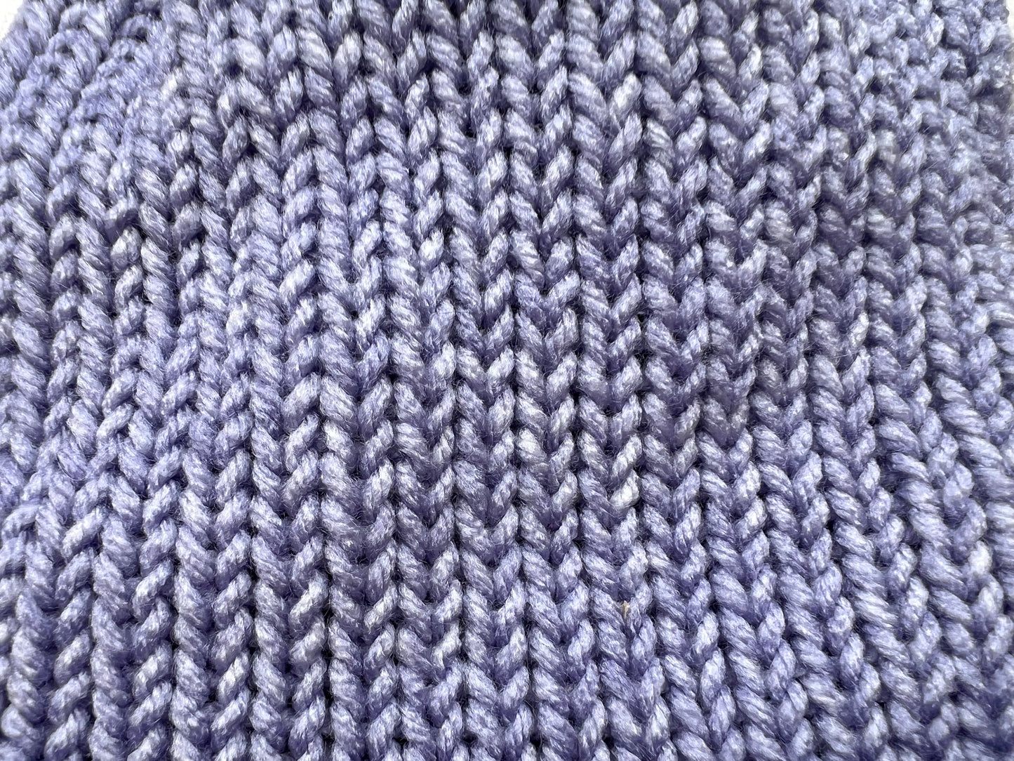 Mixed Purples Reversible Knit Beanie