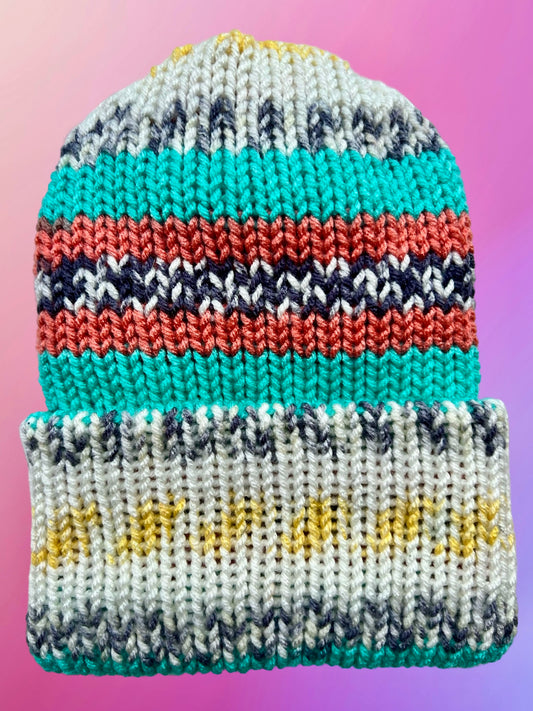 Painted Canyon Reversible Knit Beanie