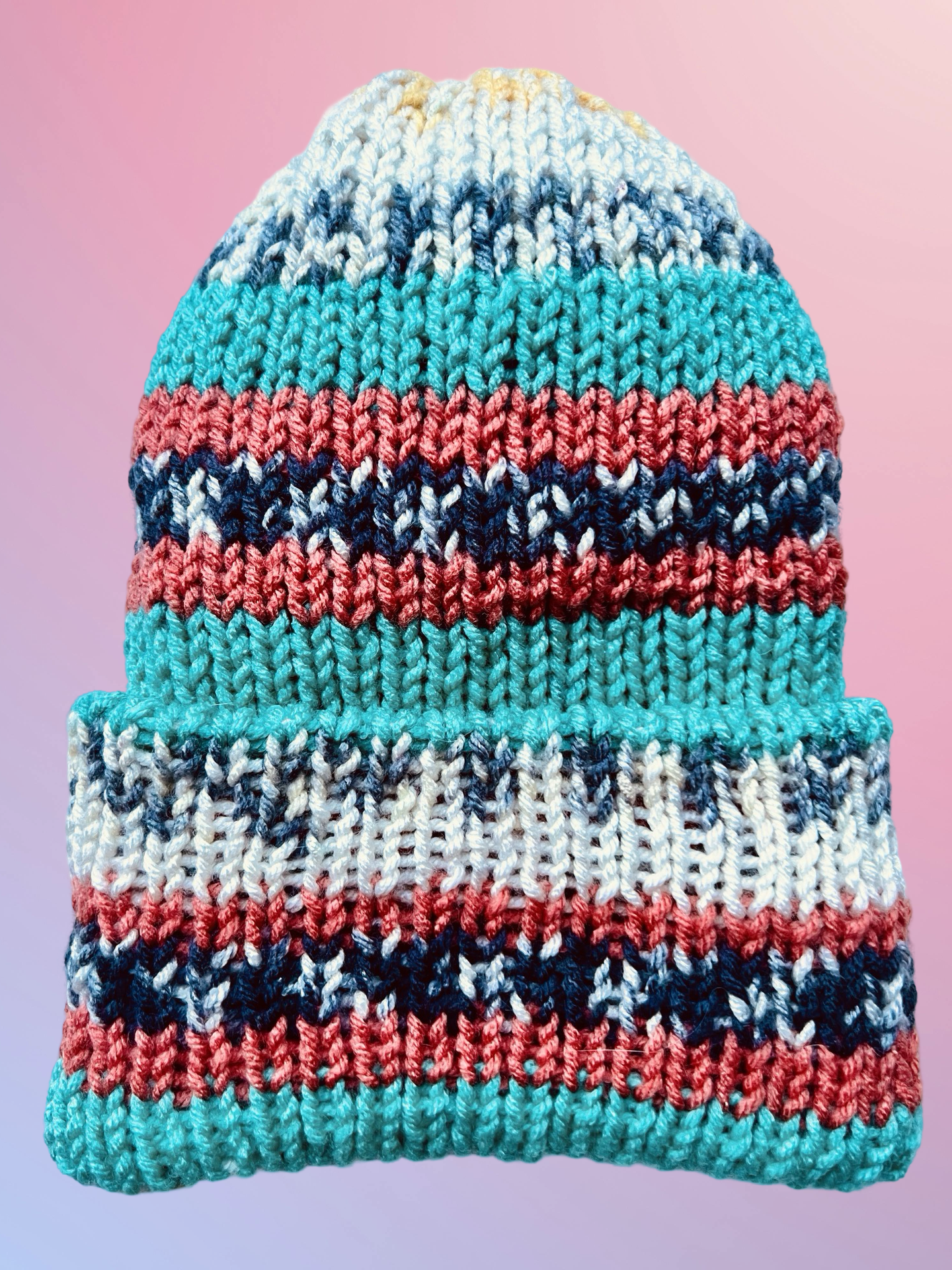 Painted Canyon Reversible Knit Beanie