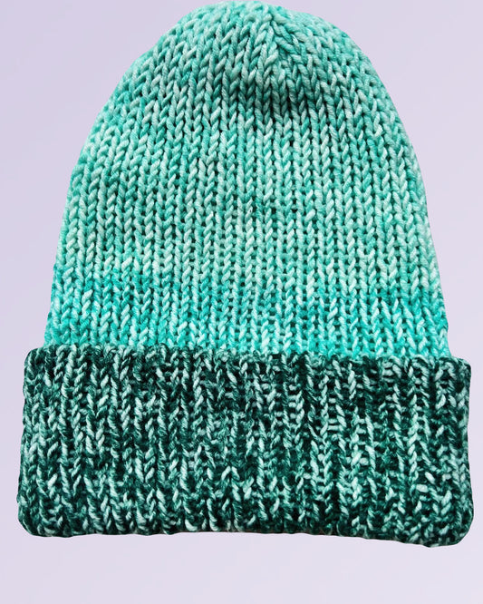 Seafoam Reversible Knit Beanie