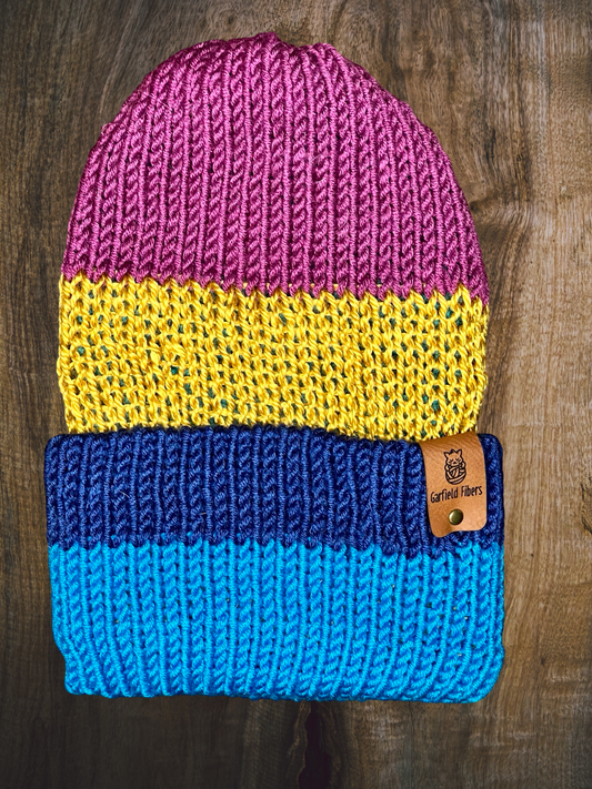 Smoky Mountains Reversible Knit Beanie