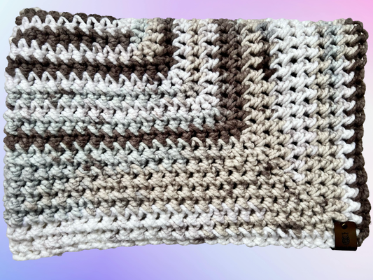 Earth Tones Crochet Baby Blanket