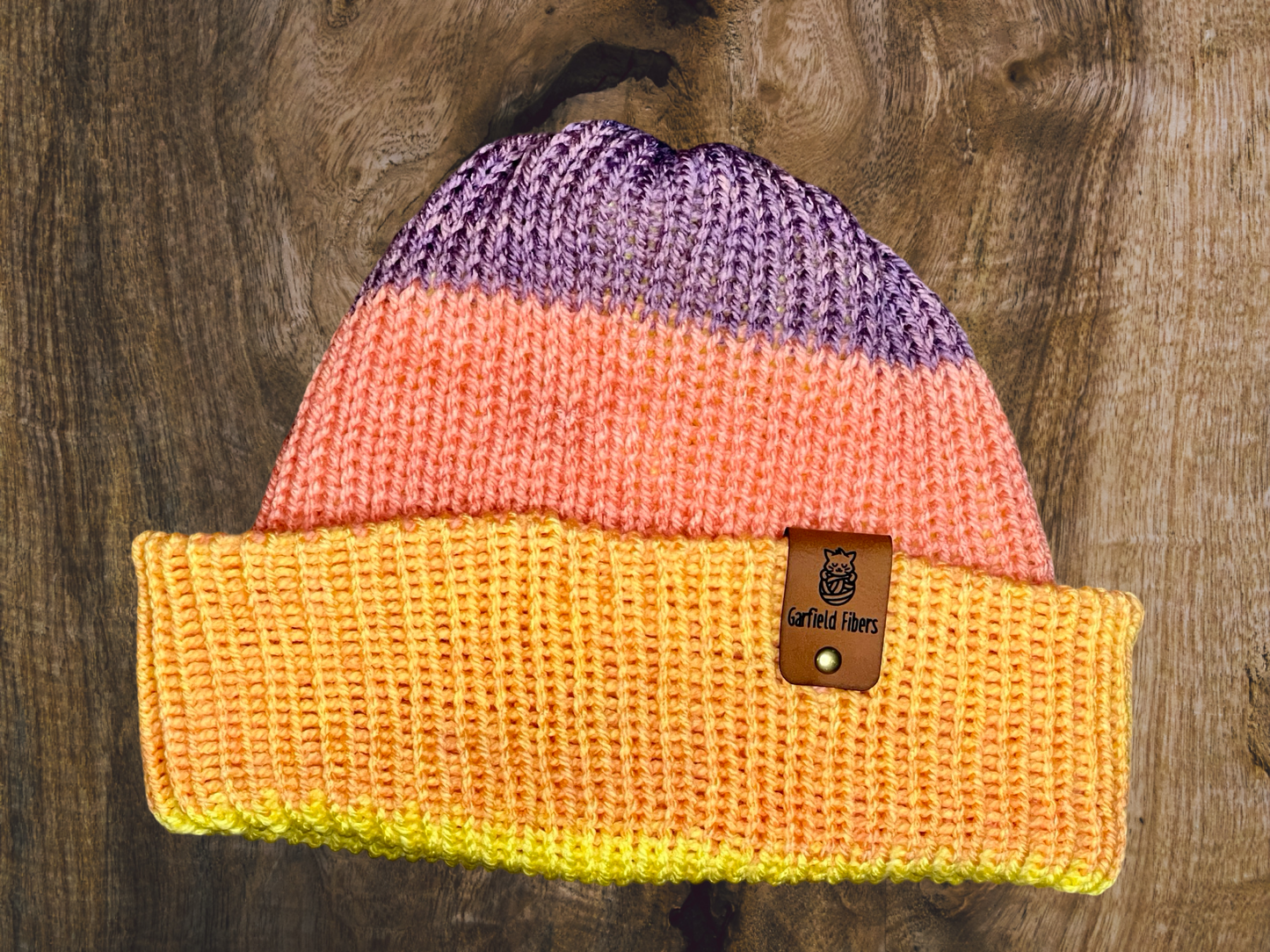 Sunset Reversible Knit Beanie