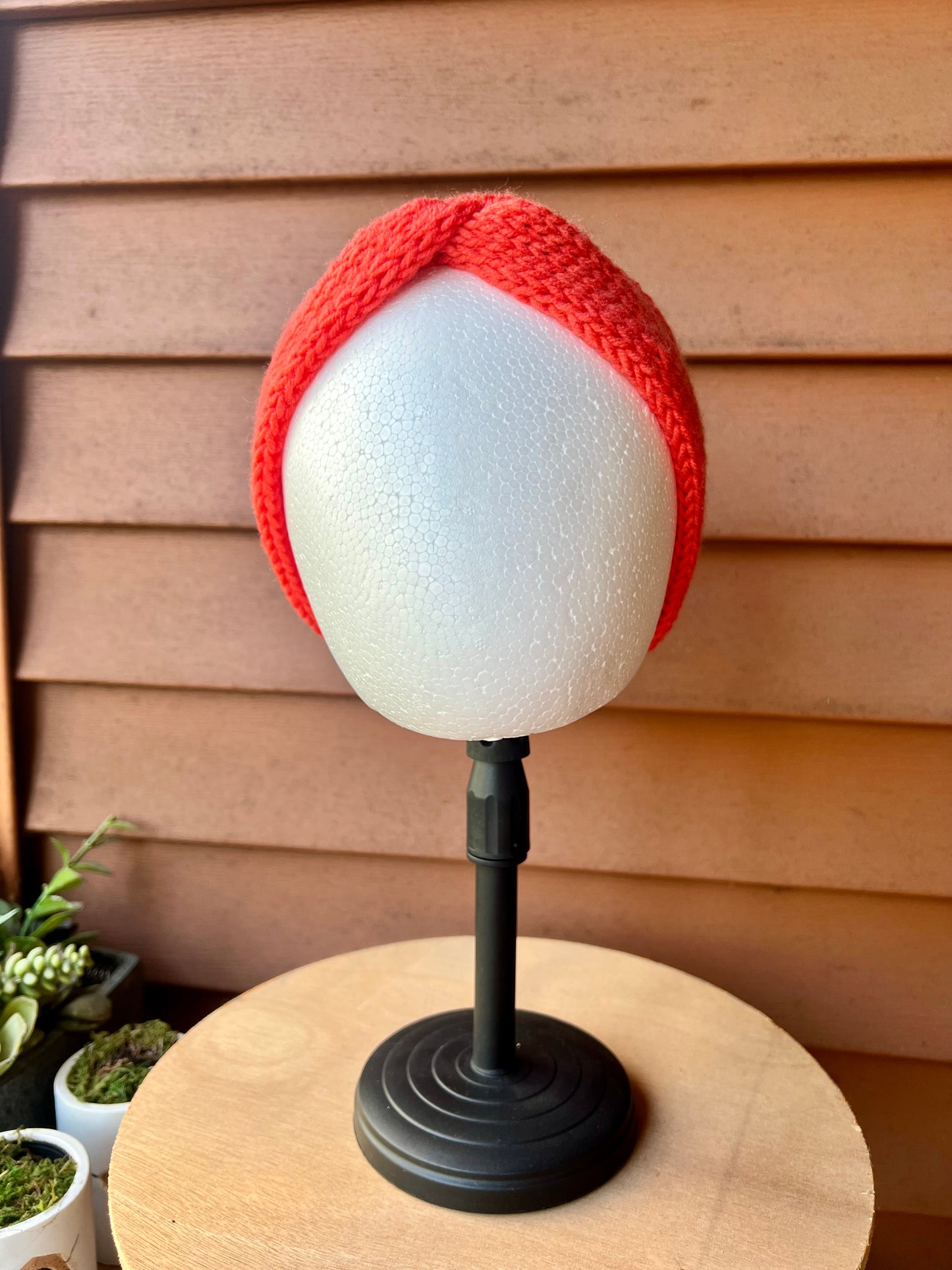 Blood Orange Knit Ear Warmer
