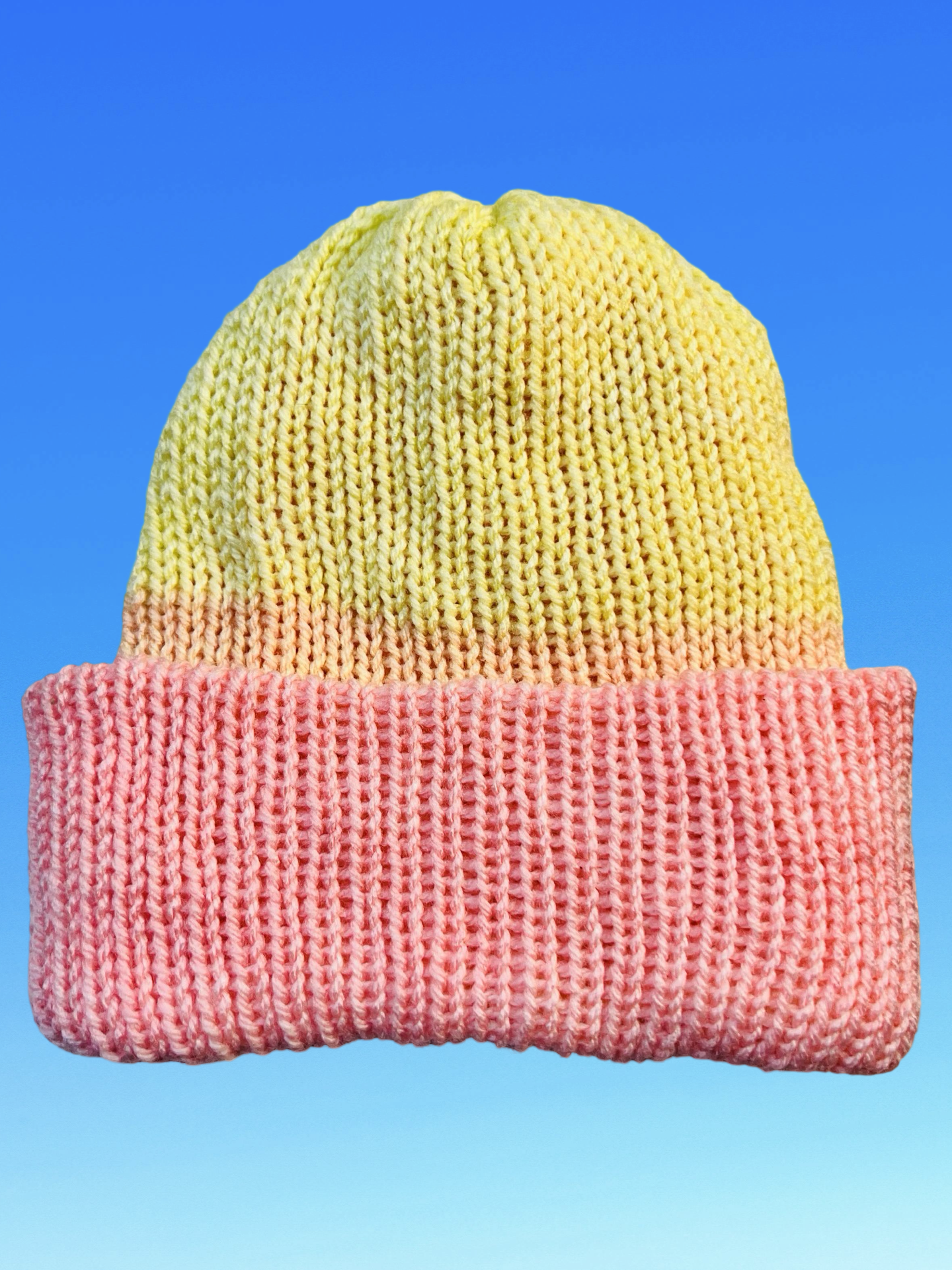 Pink Lemonade Reversible Knit Beanie